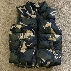 Toddler Boy Old Navy Camouflage Puffer Vest